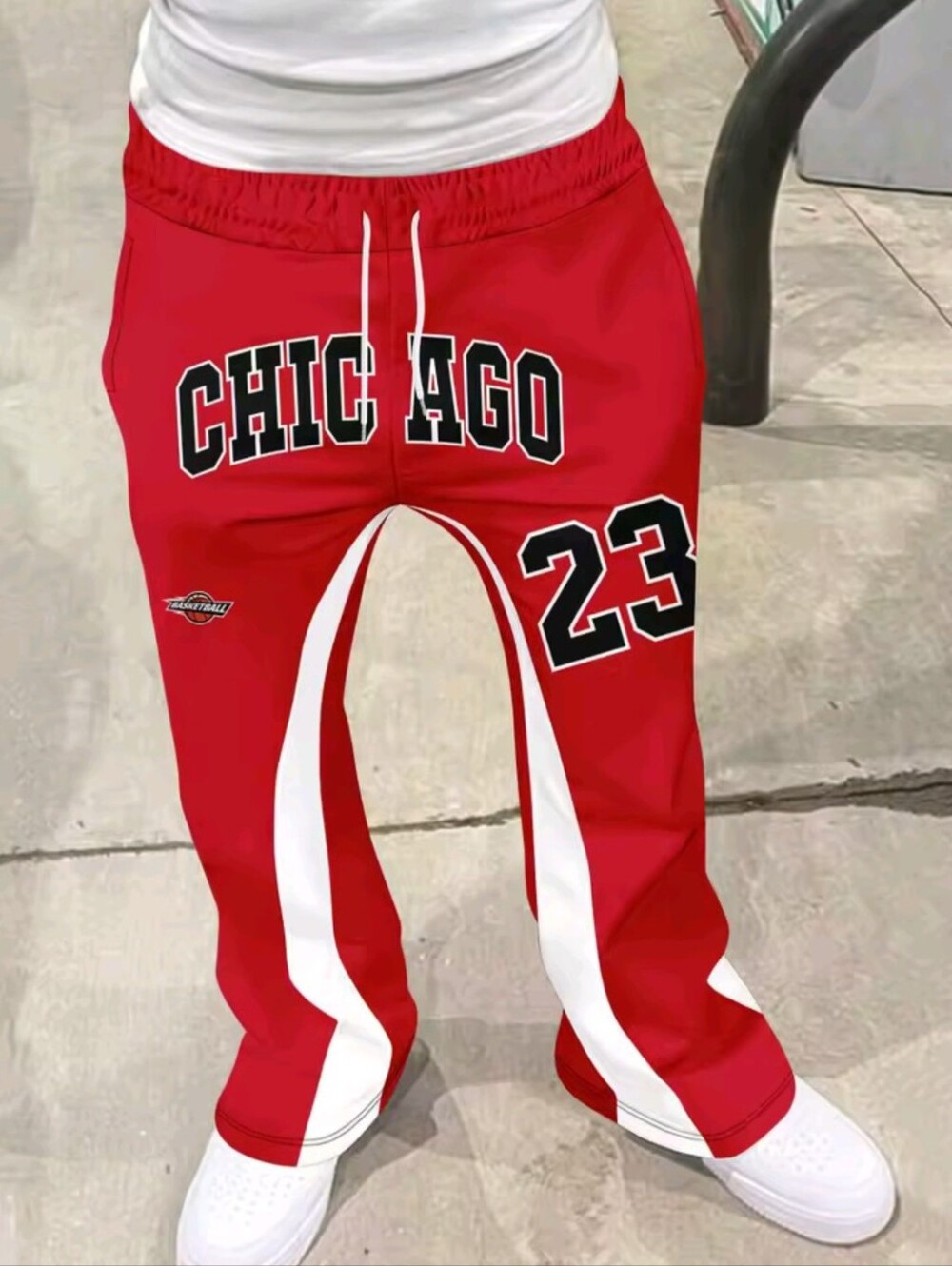 Men's Y2K Flared Pants Loose 3D Print Trousers